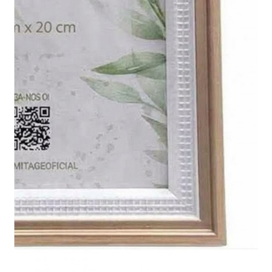 Porta Retrato 15x20cm Em Poliestireno Bege L' Hermitage